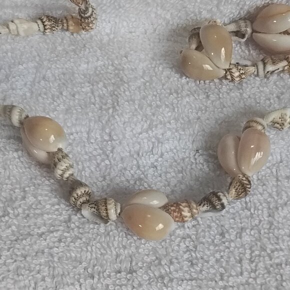 Real Fully Intact 35" Polished Seashell Necklace Fashion Piece Without Clasp!! - Picture 2 of 3